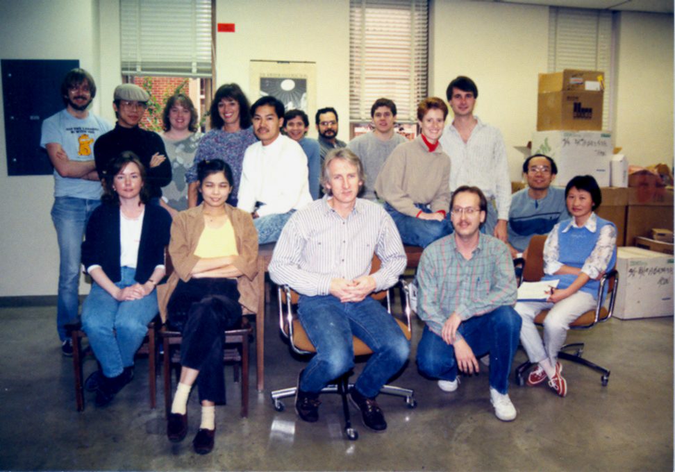Jorgensen group photo at Purdue, 1990