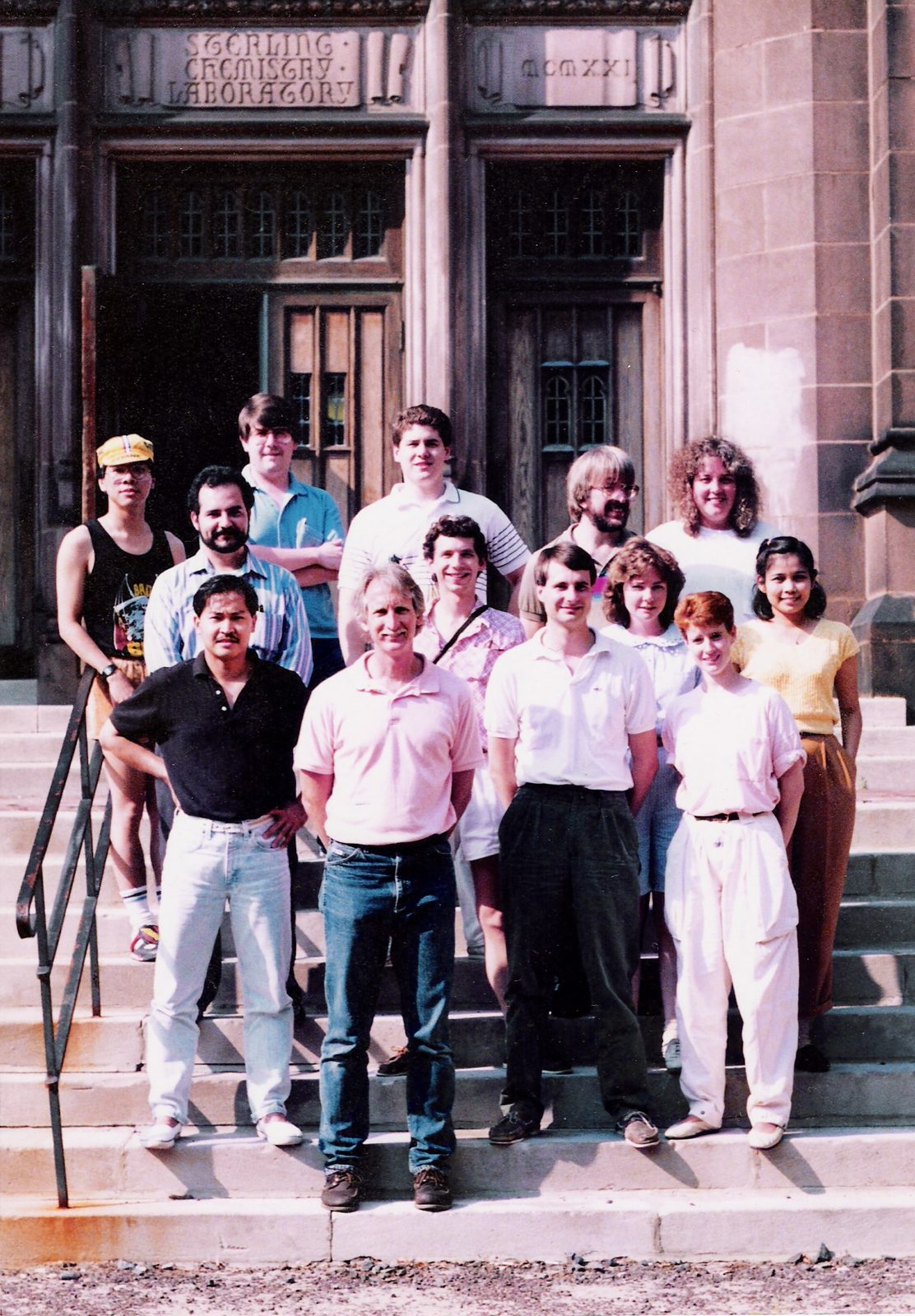 Jorgensen group photo at Yale, 1990