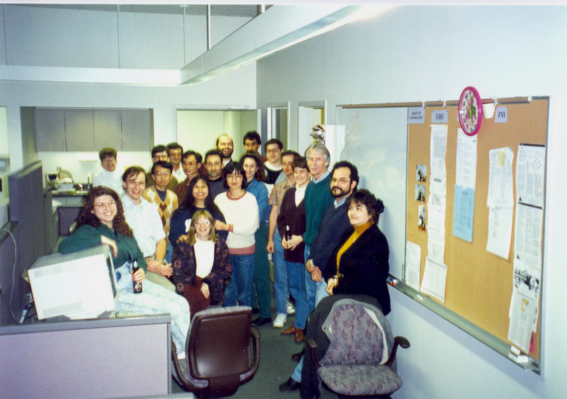 Jorgensen group photo, Yale, 1994