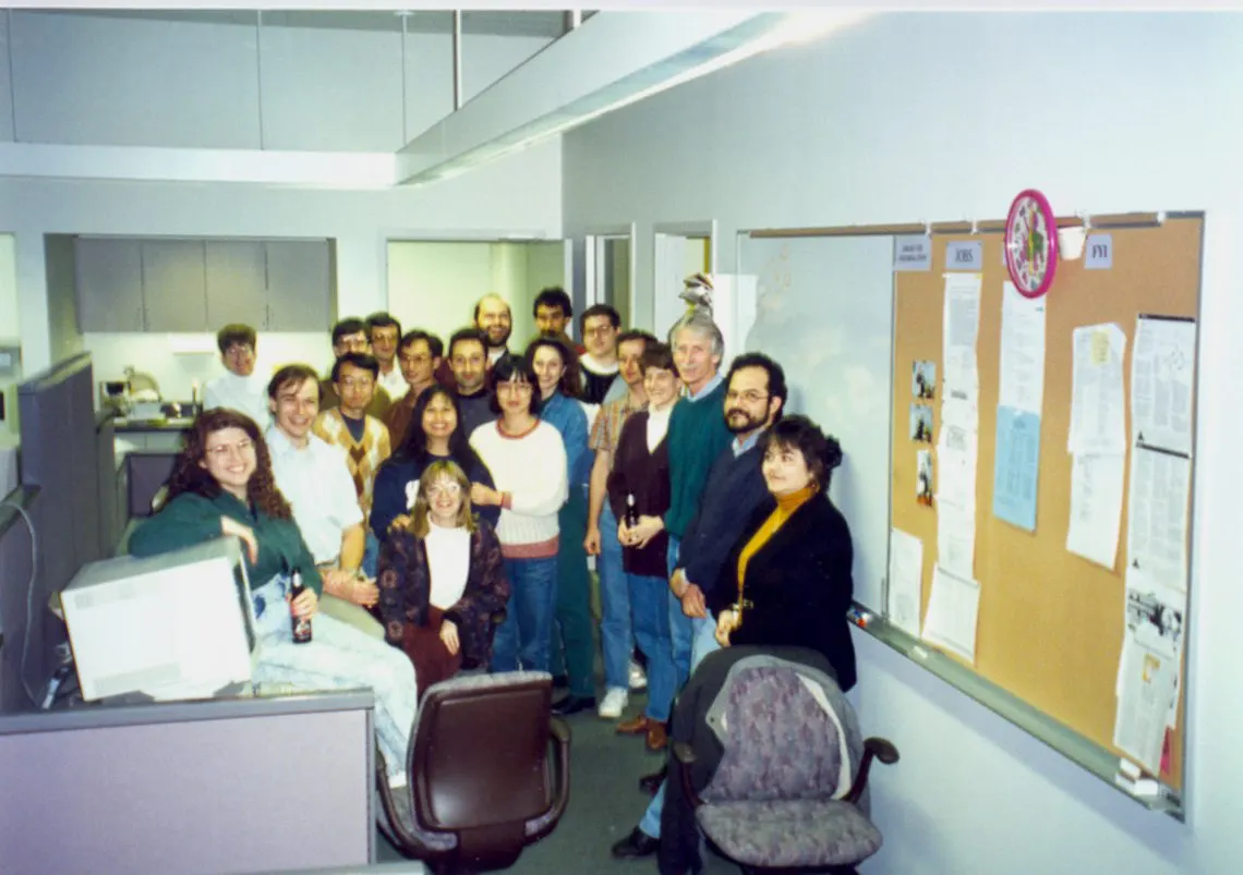 Jorgensen group photo, Yale, 1994