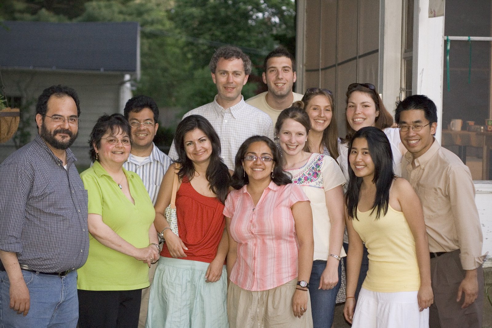 Jorgensen group at a graduation party, 2007