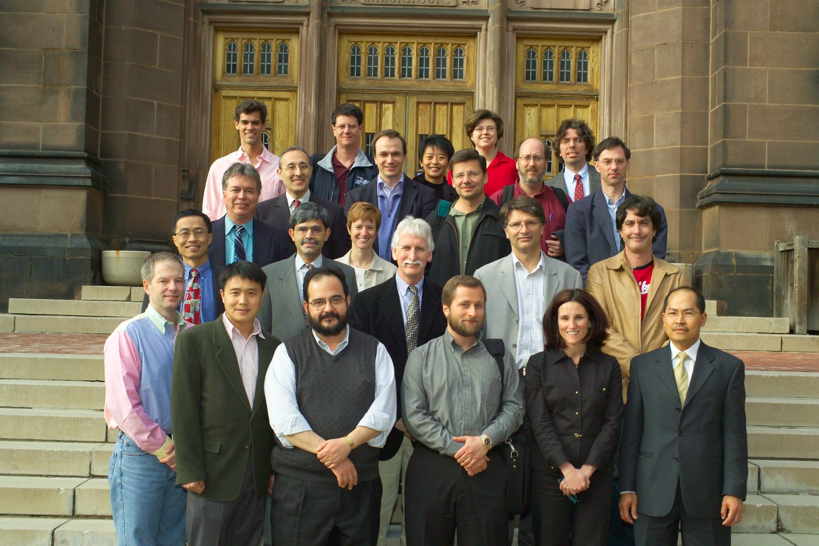 Former group members and colleagues at the 2005 symposium &ldquo;30 Years in the Trenches&rdquo;, Sterling Chemistry Laboratory, Yale